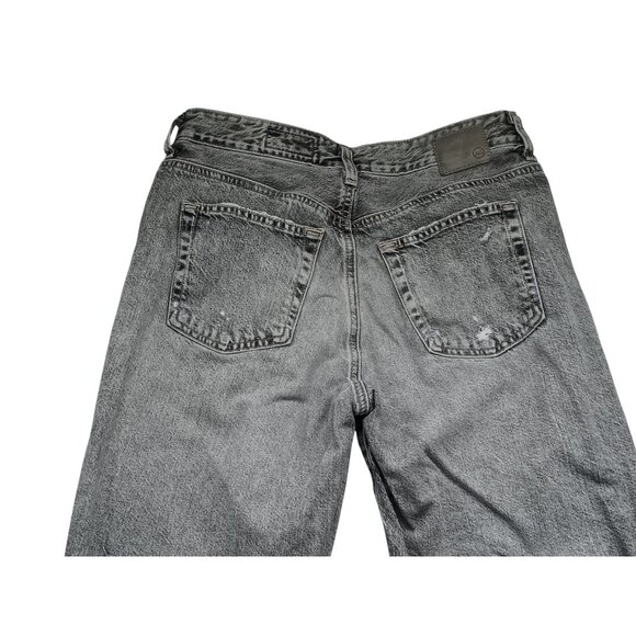 AG Alexxis Crop Jeans Womens 29 Gray High Rise‎ Vintage Slim Distressed Denim - Picture 8 of 11